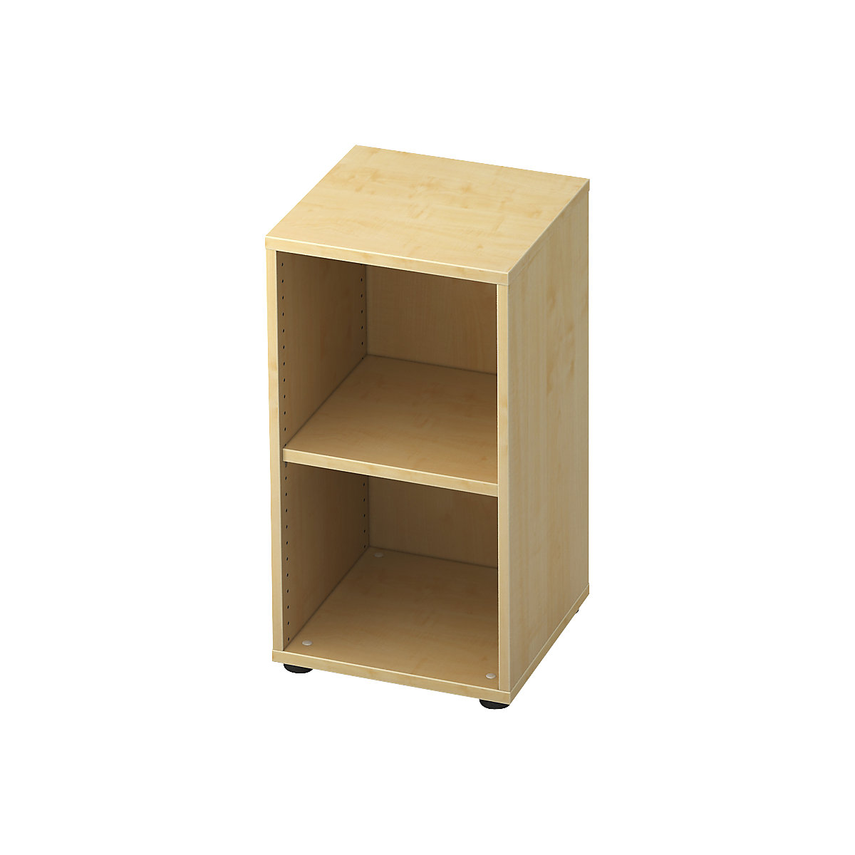 Office shelf unit ANNY – eurokraft pro, 1 shelf, HxWxD 748 x 400 x 400 mm, maple finish-8