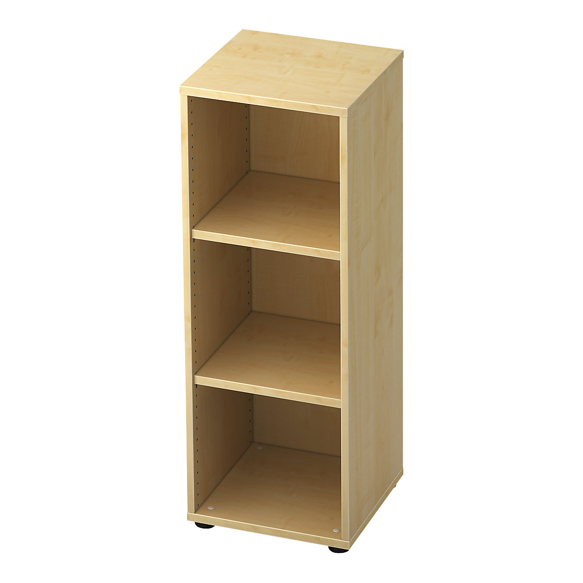 Office shelf unit ANNY – eurokraft pro, 2 shelves, HxWxD 1100 x 400 x 400 mm, maple finish-8