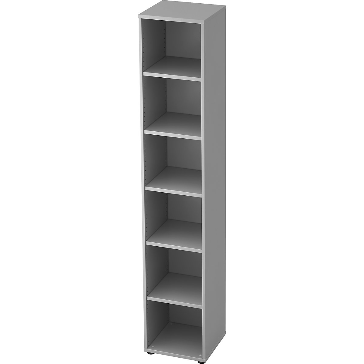 Office shelf unit ANNY – eurokraft pro, 5 shelves, HxWxD 2156 x 400 x 400 mm, light grey-7