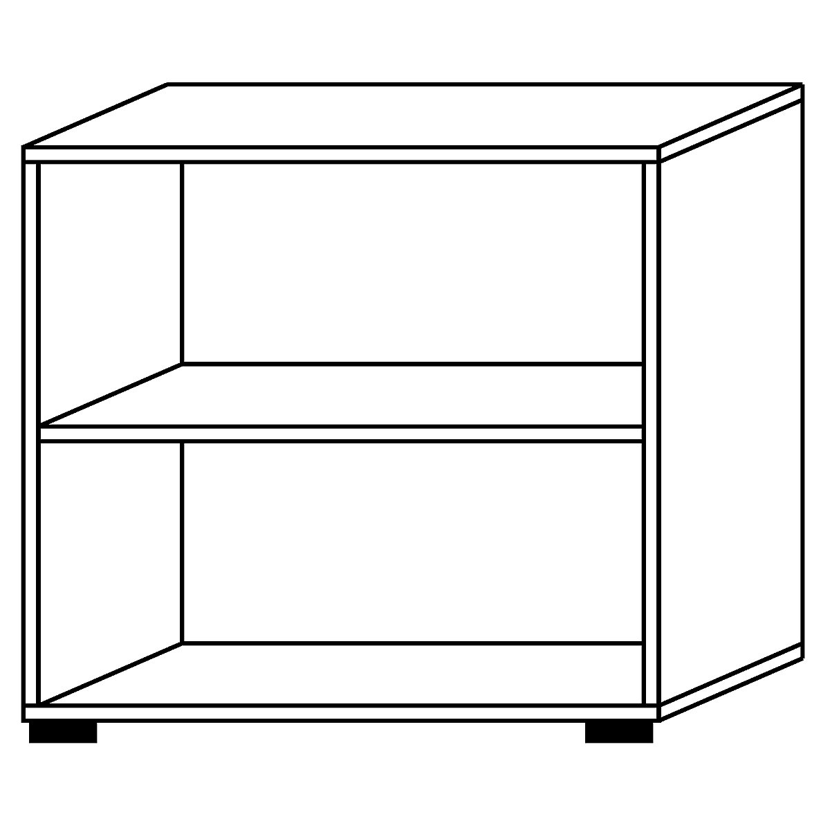 Office shelf unit ANNY – eurokraft pro (Product illustration 13)-12