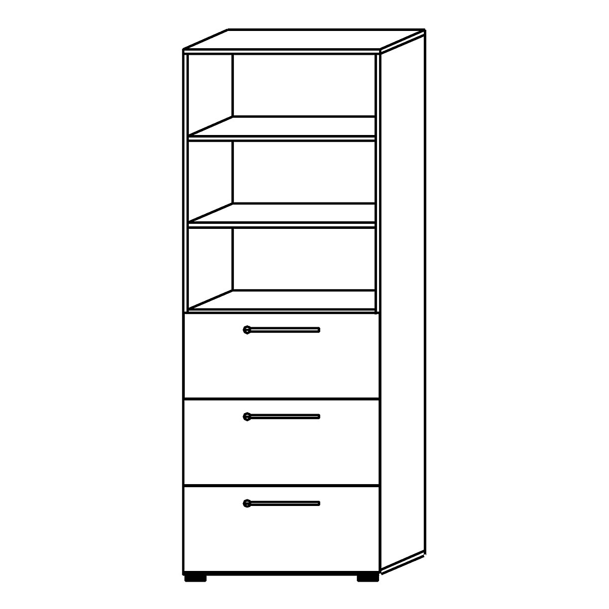 Combination cupboard with acoustic rear panel ANNY-AC (Product illustration 5)-4