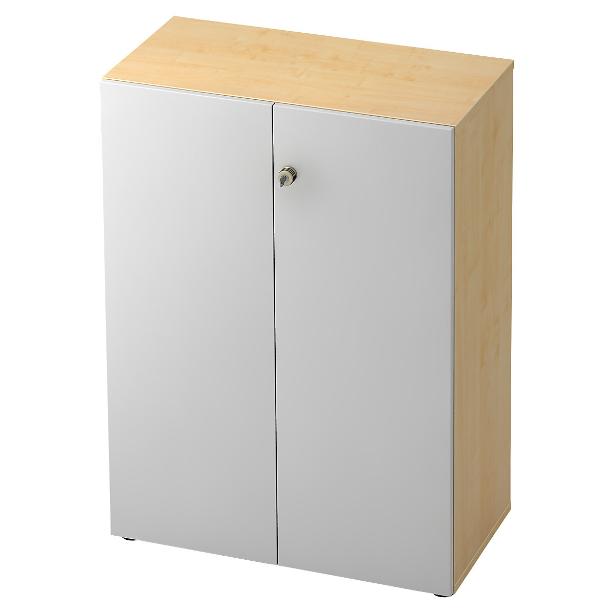 Filing cupboard with acoustic rear panel ANNY-AC, HxWxD 1100 x 800 x 420 mm, 2 shelves, maple finish-8