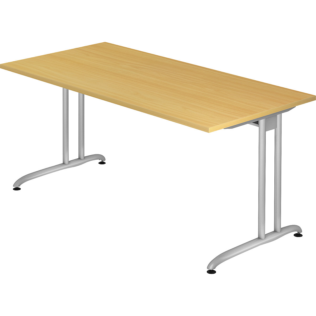 Desk BIANCA, width 1600 mm, beech finish-5