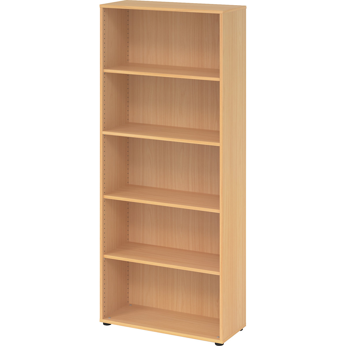 Office shelf unit BIANCA, HxWxD 1880 x 800 x 330 mm, 5 file heights, beech finish-5