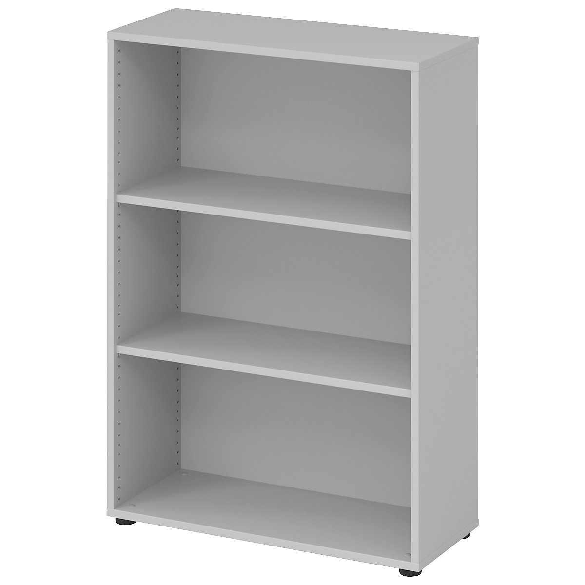 Office shelf unit BIANCA, HxWxD 1144 x 800 x 330 mm, 3 file heights, light grey-5
