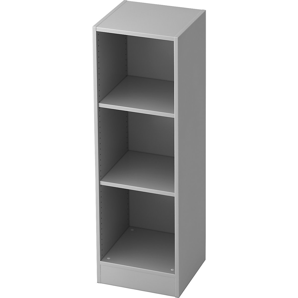 Office shelf unit FINO, 2 shelves, width 406 mm, light grey-7