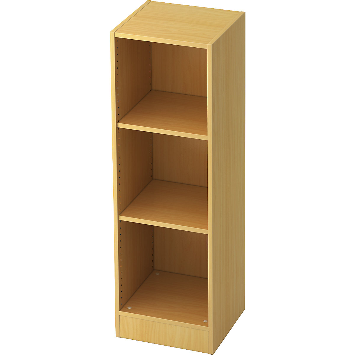 Office shelf unit FINO, 2 shelves, width 406 mm, beech finish-8