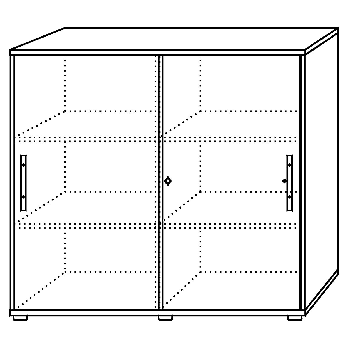 Sliding door cupboard FINO (Product illustration 5)-4