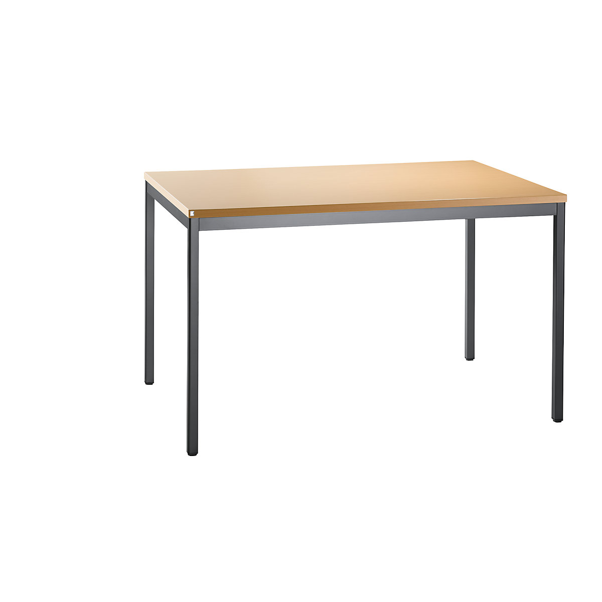 Desk LENA, WxD 1200 x 800 mm, 1 base cupboard possible, beech finish-6