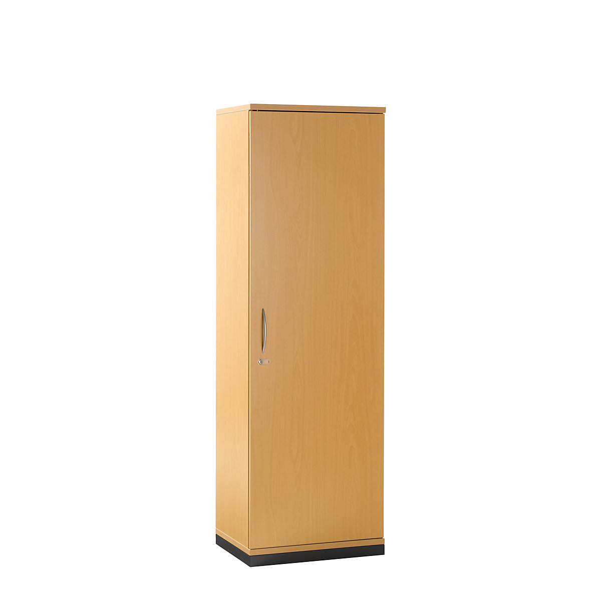 Double door cupboard LENA, 4 shelves, 5 file heights, HxWxD 1869 x 600 x 442 mm, beech finish-7