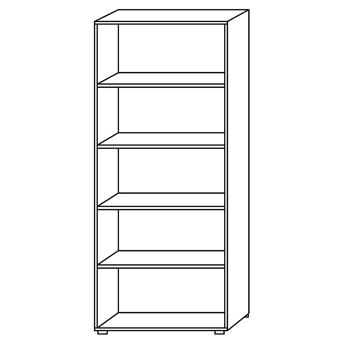 Office shelf unit NICOLA – eurokraft pro (Product illustration 2)-1