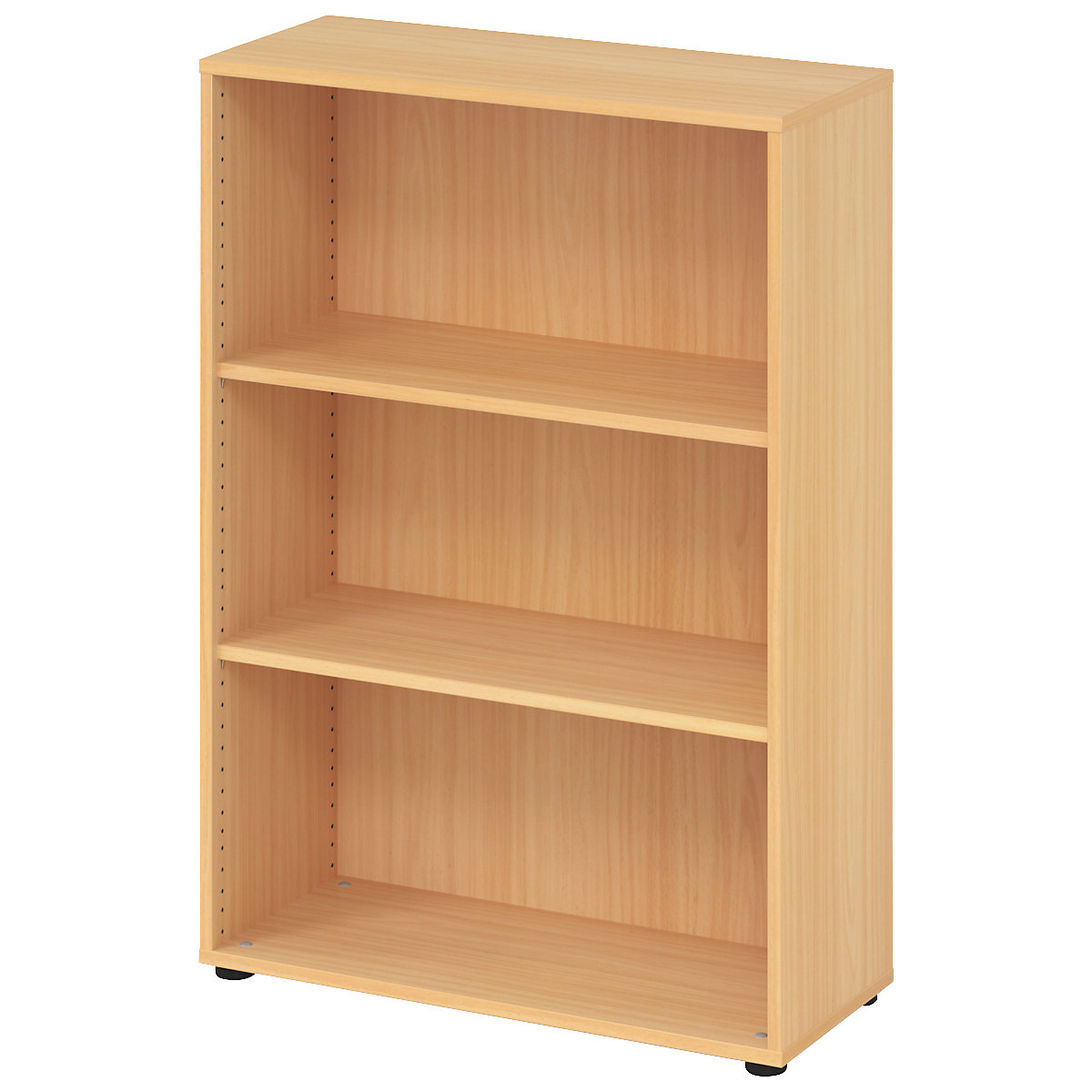Office shelf unit NICOLA – eurokraft pro, 2 shelves, HxWxD 1144 x 800 x 330 mm, beech finish-7