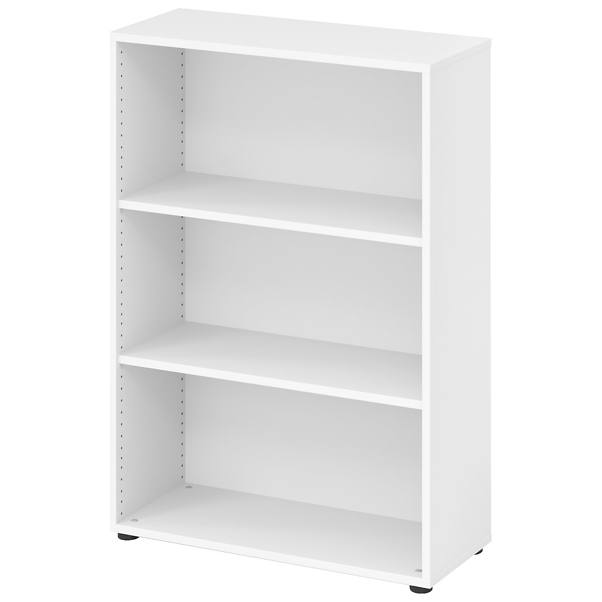Office shelf unit NICOLA – eurokraft pro, 2 shelves, HxWxD 1144 x 800 x 330 mm, white-8