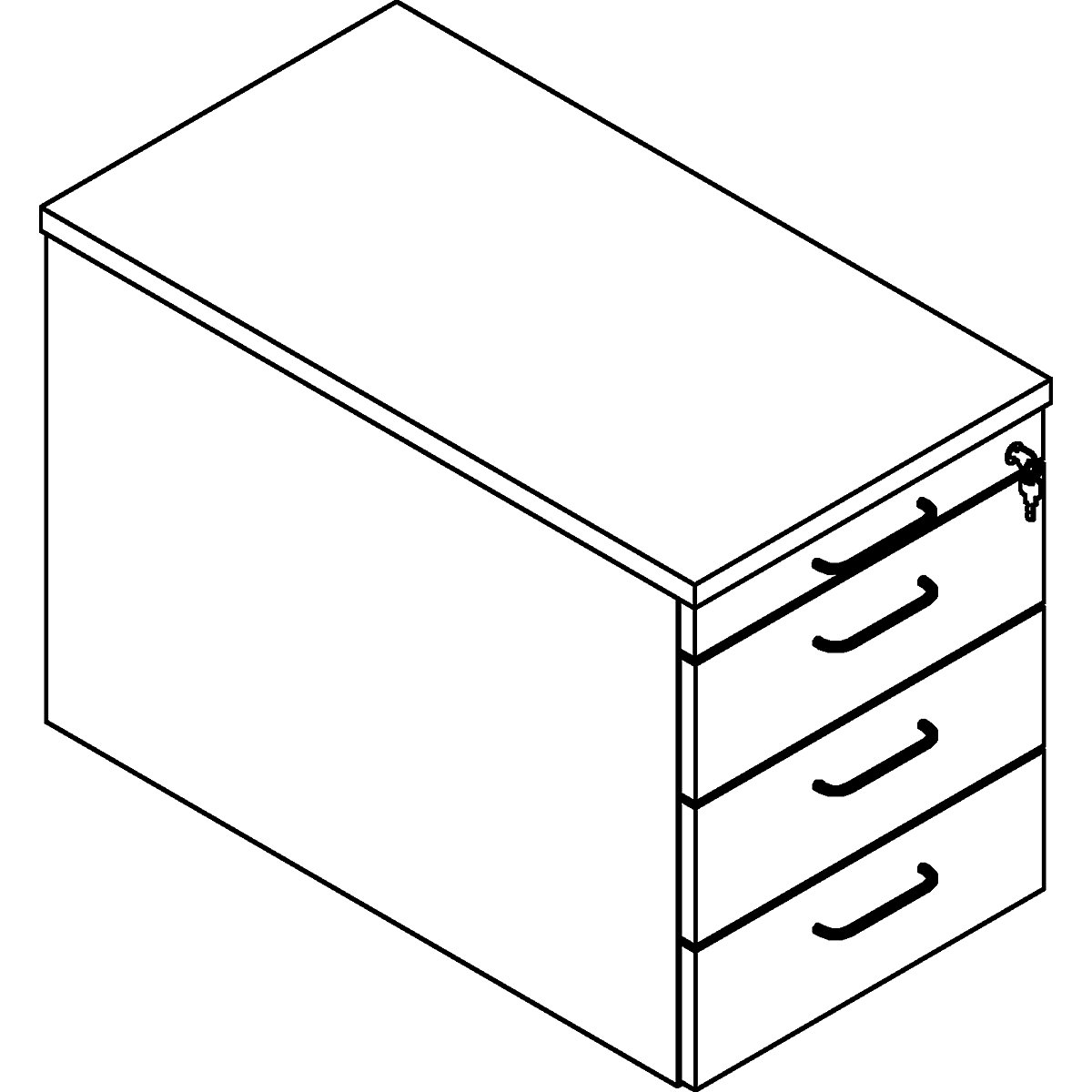 Mobile drawer unit P12 – eurokraft pro (Product illustration 2)-1