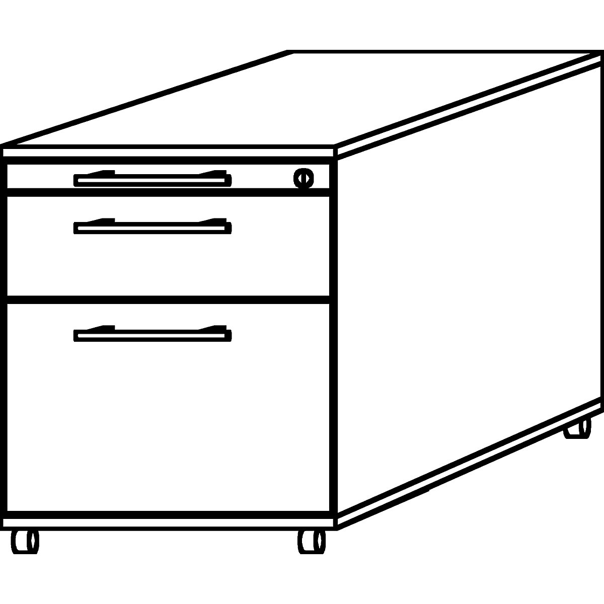 Mobile pedestal – eurokraft pro (Product illustration 9)-8