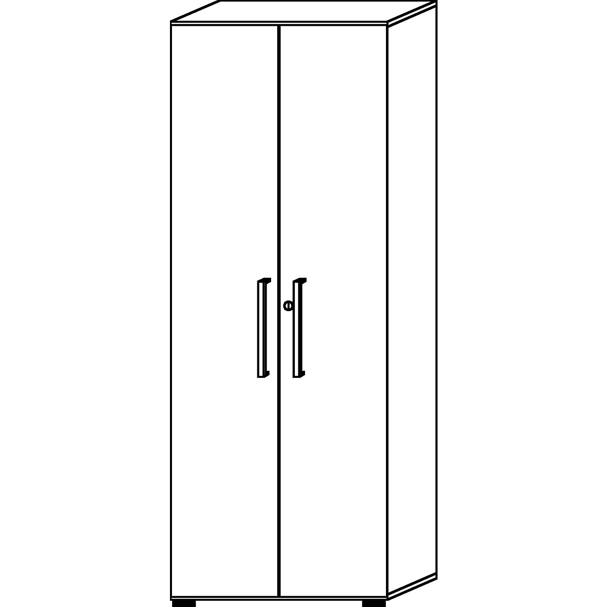 Office cupboard RENATUS – eurokraft pro (Product illustration 16)-15