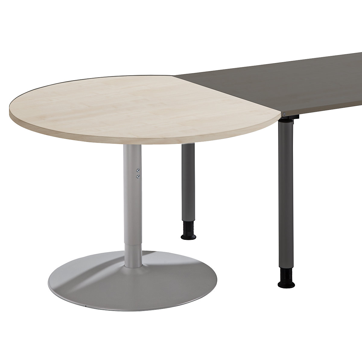 Add-on table THEA, with round base, maple finish-4