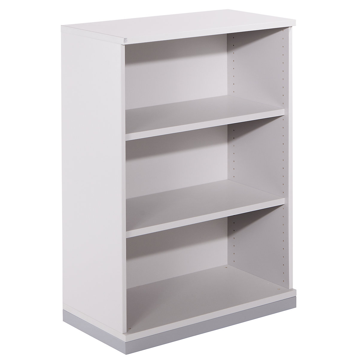 Shelf unit THEA, 2 shelves, 3 file heights, light grey-5
