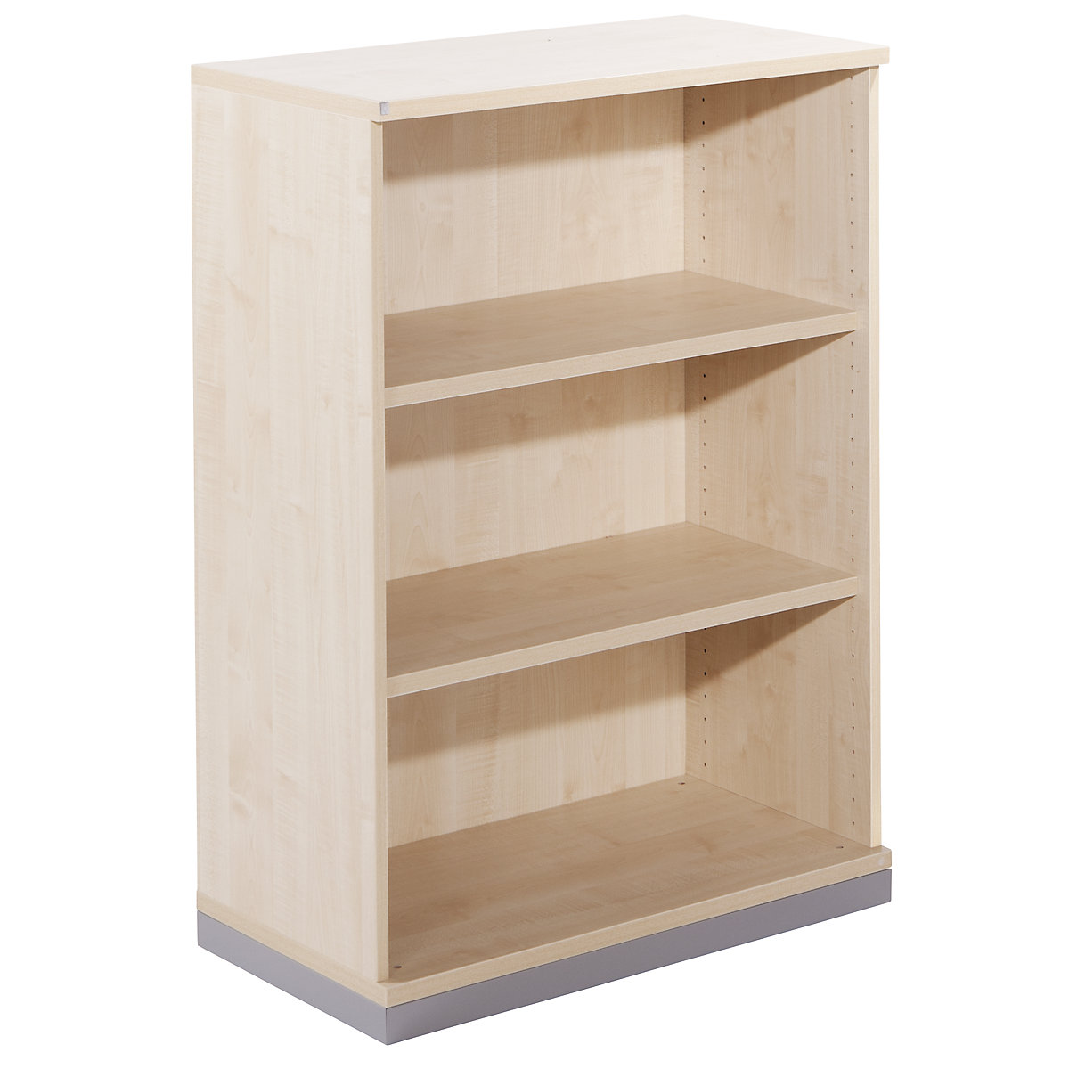 Shelf unit THEA, 2 shelves, 3 file heights, maple finish-6