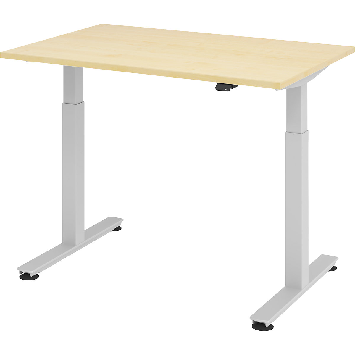 Desk, electric height adjustment UPLINER, WxD 1200 x 800 mm, maple finish-15