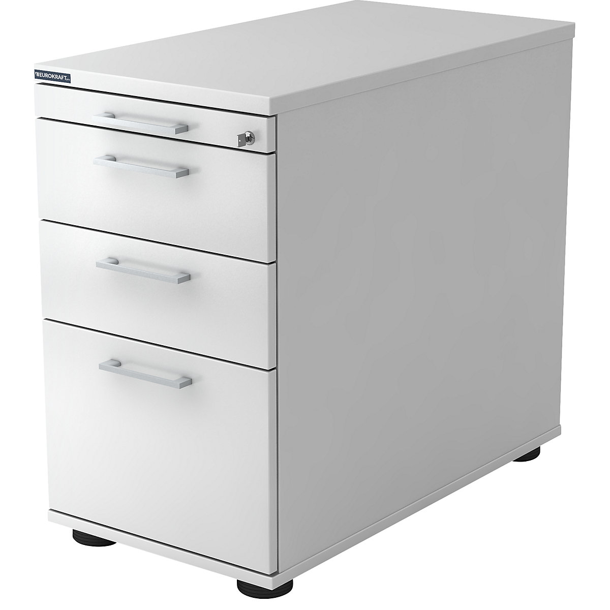 Fixed pedestal – eurokraft pro, 1 utensil drawer, 2 drawers, 1 suspension file drawer, white-13