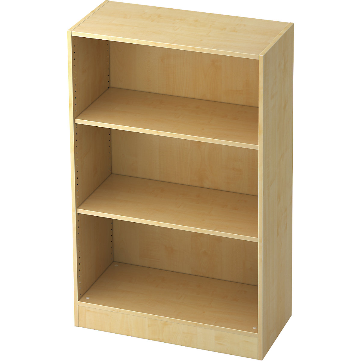 Shelf unit, height 1270 mm, 2 shelves, maple finish-9