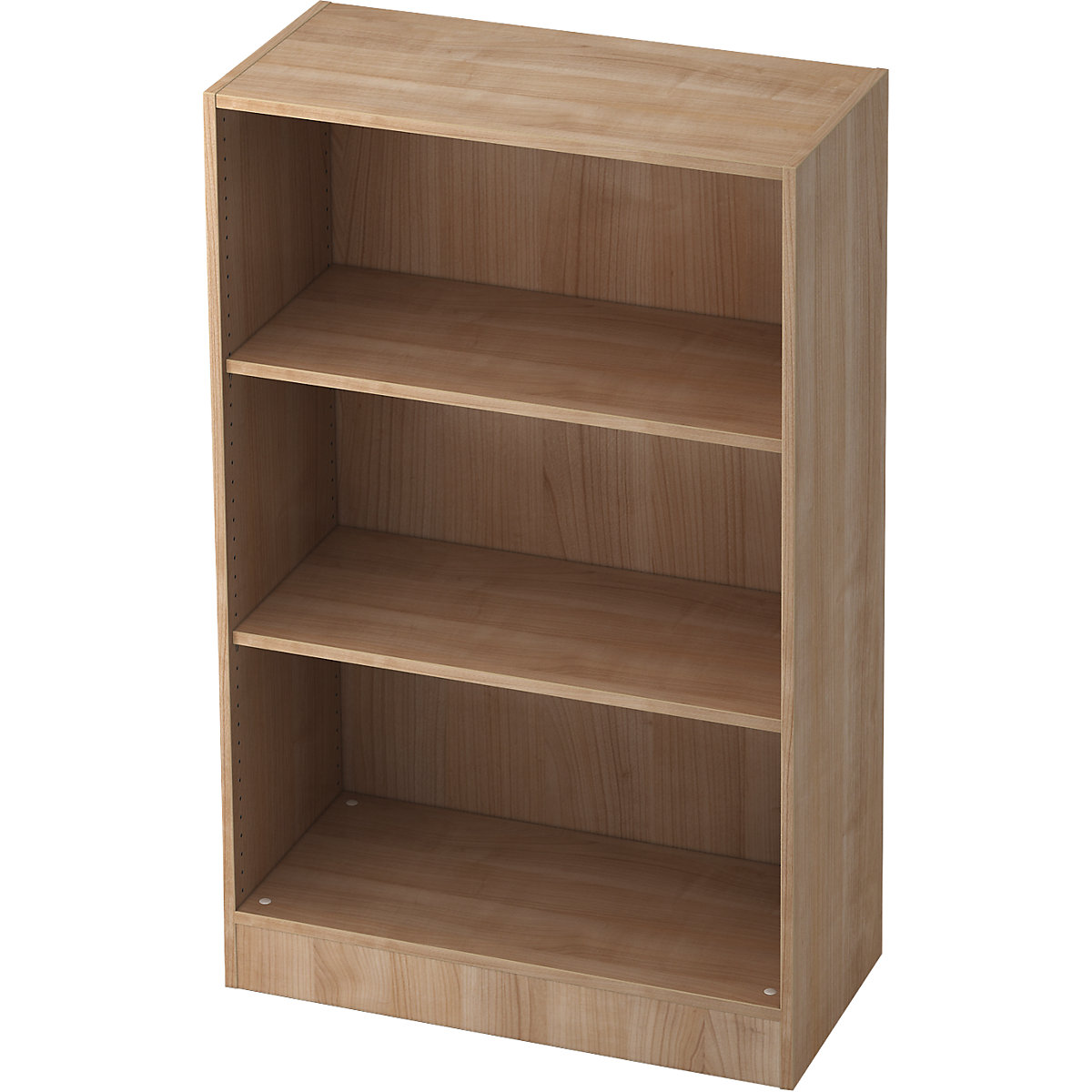 Shelf unit, height 1270 mm, 2 shelves, walnut finish-8