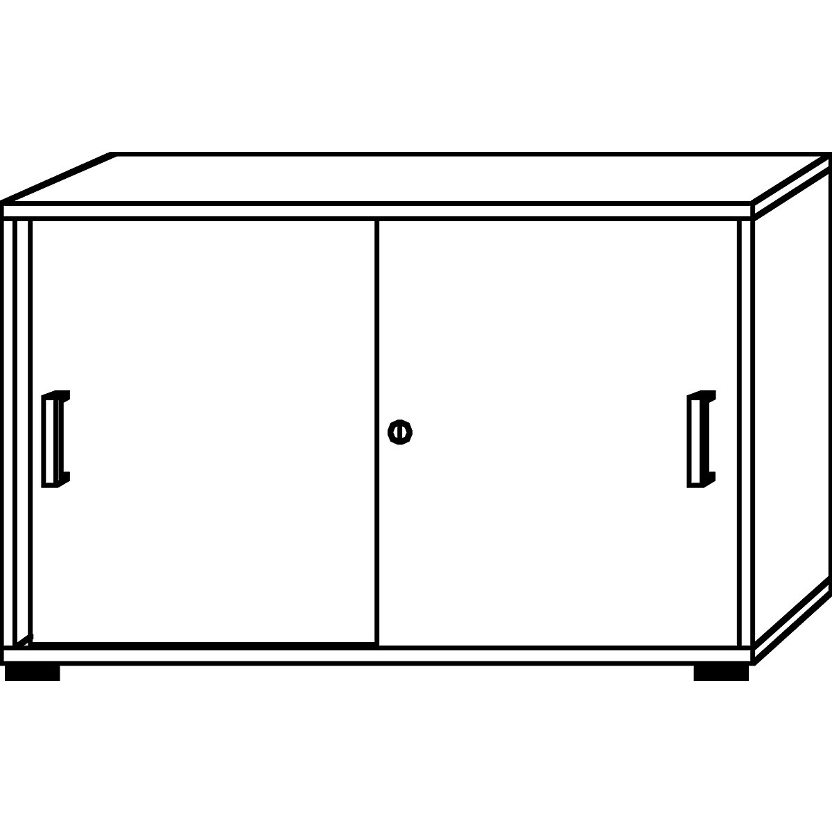 Sliding door cupboard – eurokraft pro (Product illustration 23)-22