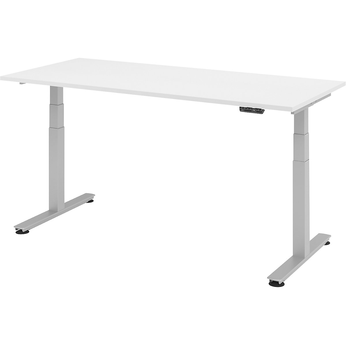 Desk, electric height adjustment UPLINER-2.0, T-foot frame, width 1200 mm, white-20