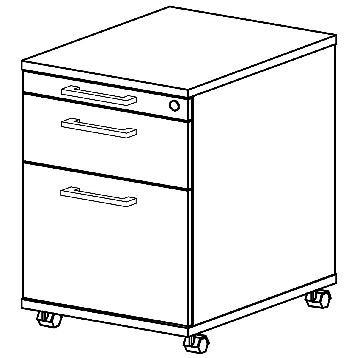 Mobile drawer unit VERA-ZWO (Product illustration 4)-3