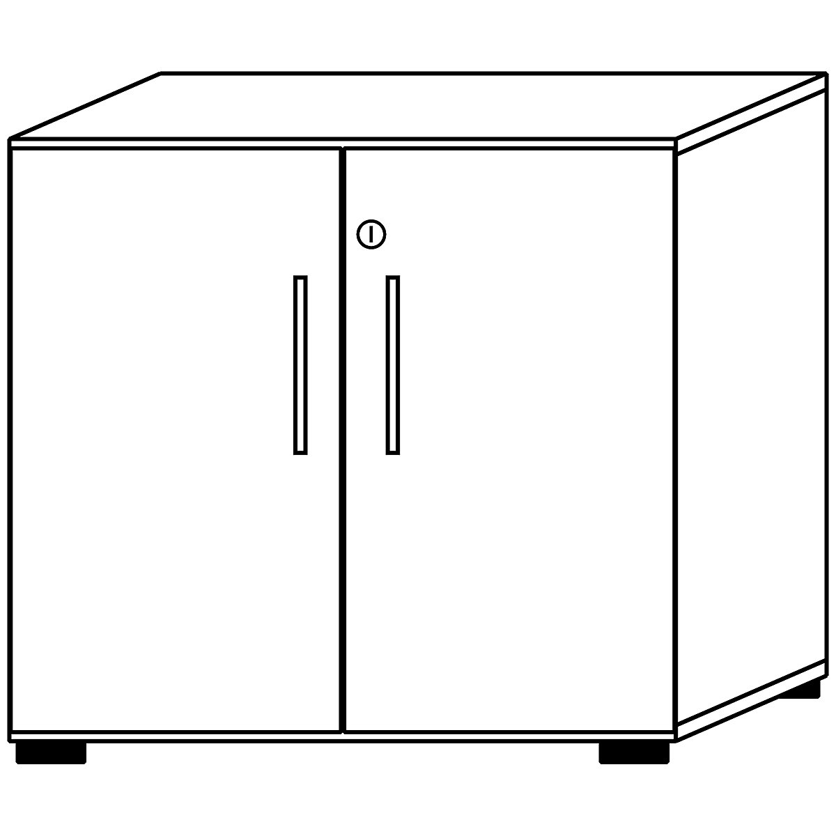 Office cupboard VERA-ZWO (Product illustration 4)-3