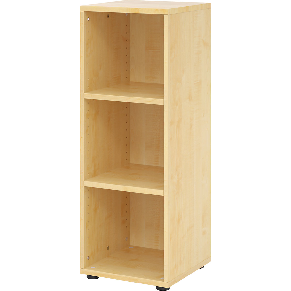 Office shelf unit VERA-ZWO, HxWxD 1100 x 400 x 400 mm, 3 file heights, maple finish-7