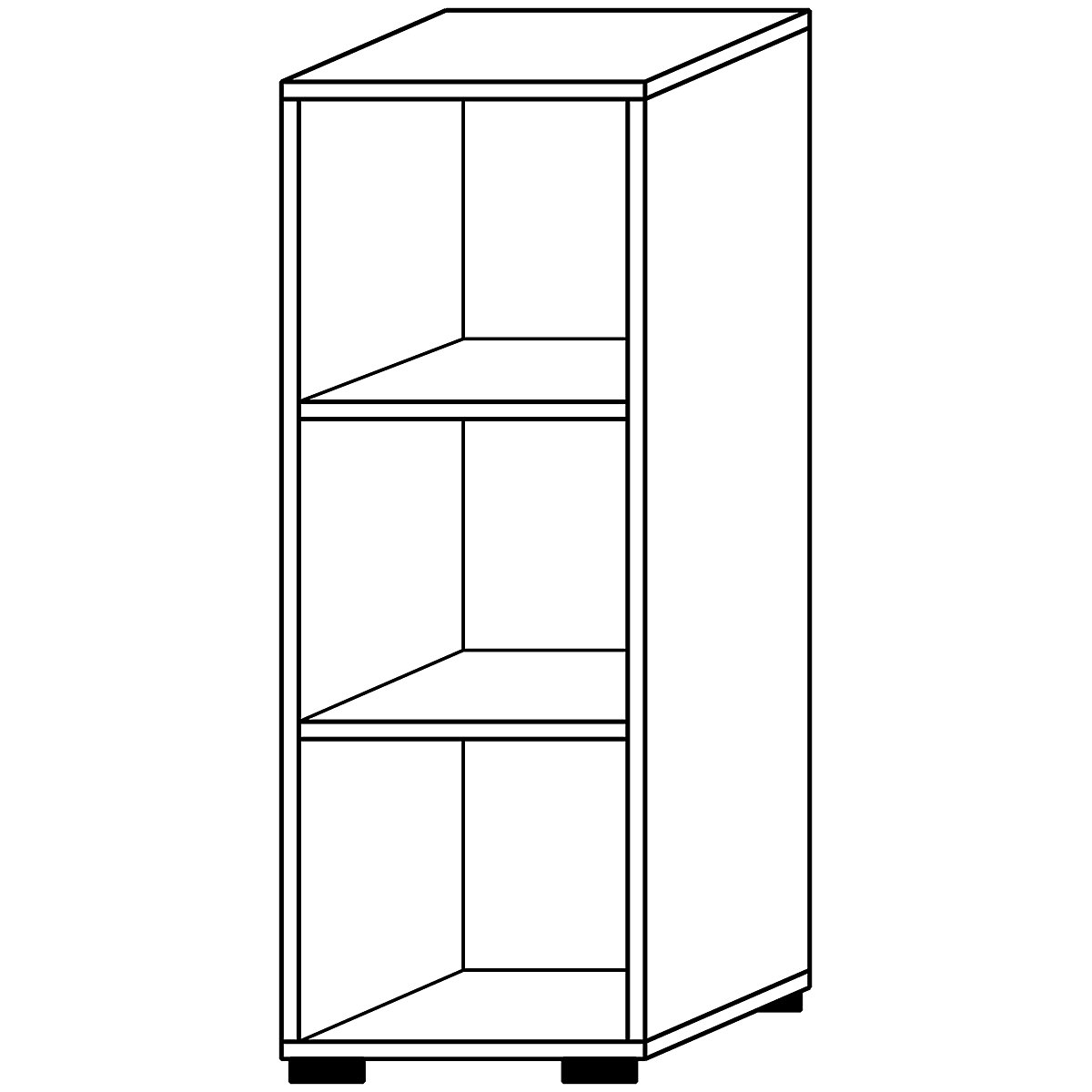 Office shelf unit VERA-ZWO (Product illustration 12)-11