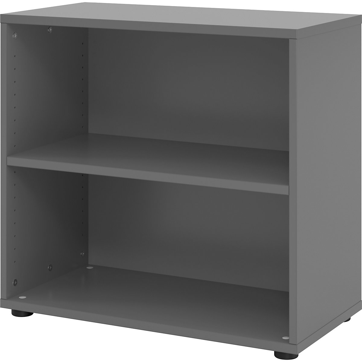 Office shelf unit VERA-ZWO, HxWxD 748 x 800 x 400 mm, 2 file heights, graphite-7