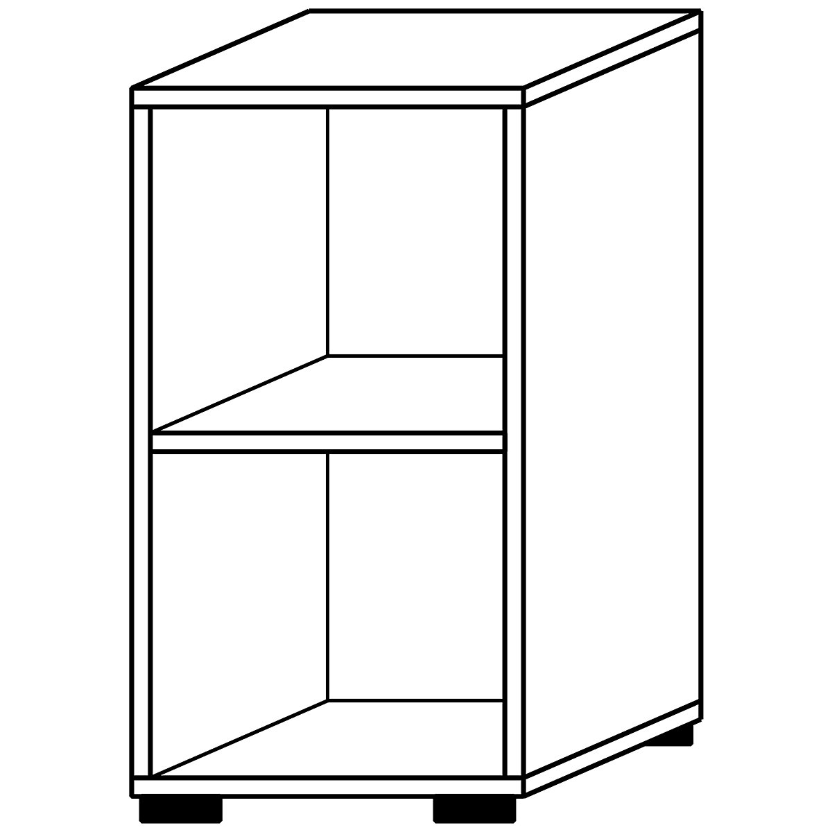 Office shelf unit VERA-ZWO (Product illustration 12)-11