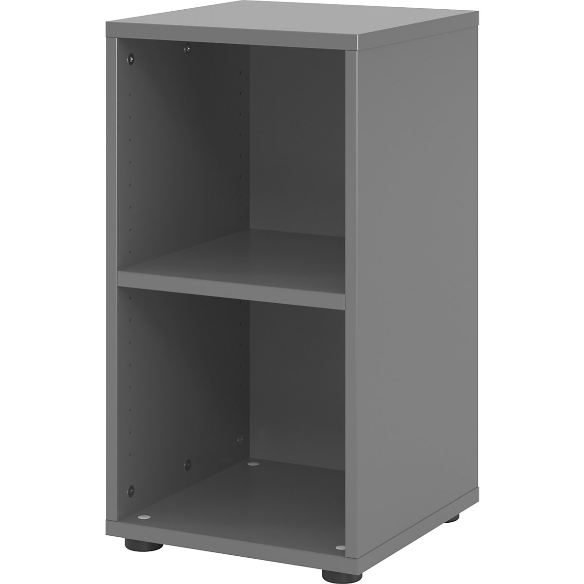 Office shelf unit VERA-ZWO, HxWxD 748 x 400 x 400 mm, 2 file heights, graphite-8
