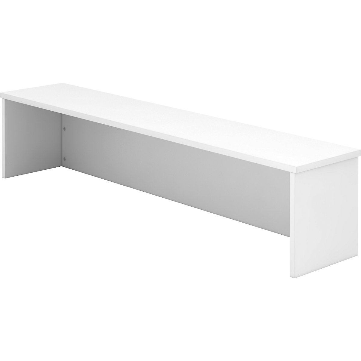 Counter extension VIOLA, for desk, 1600 mm wide, white