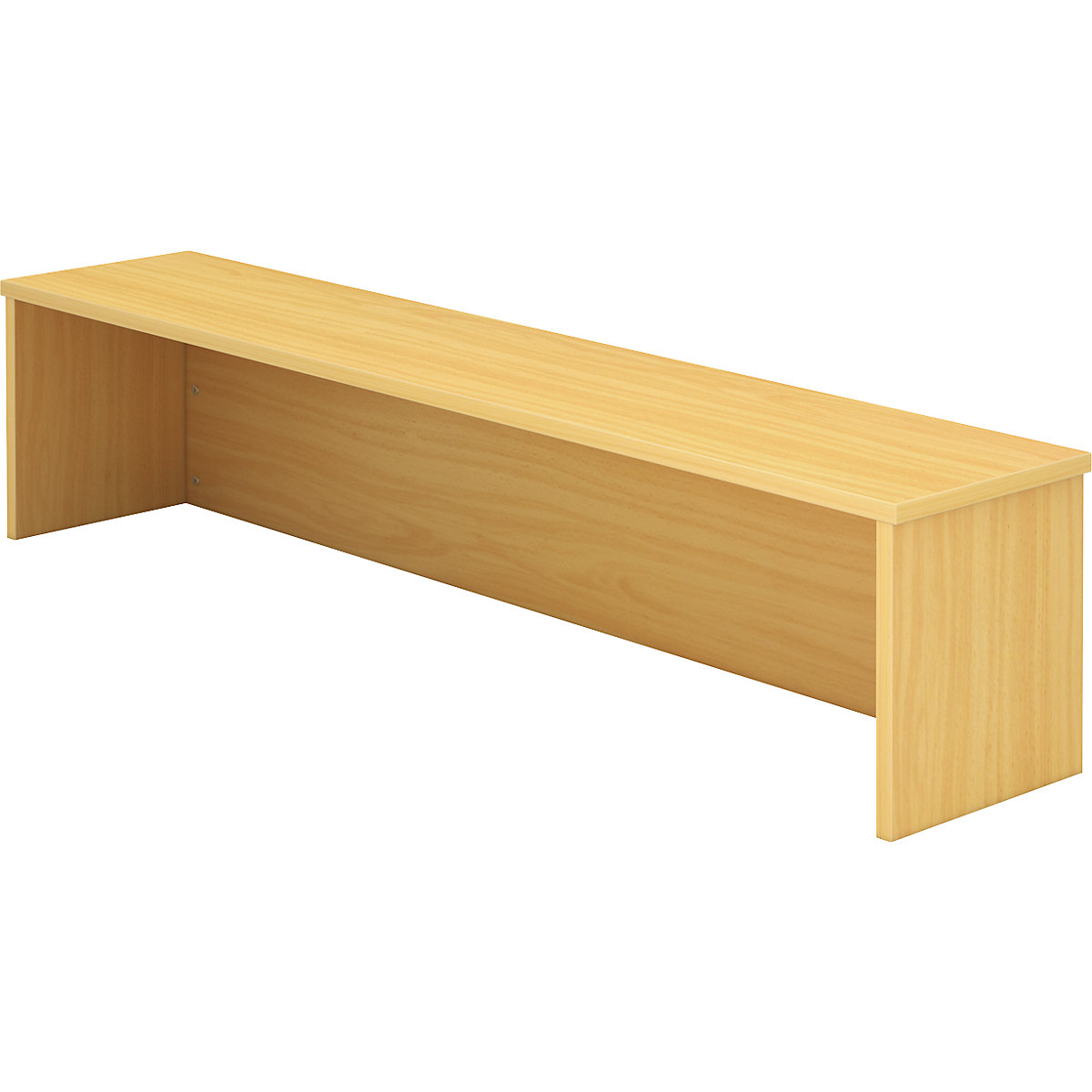 Counter extension VIOLA, for desk, 1600 mm wide, beech finish