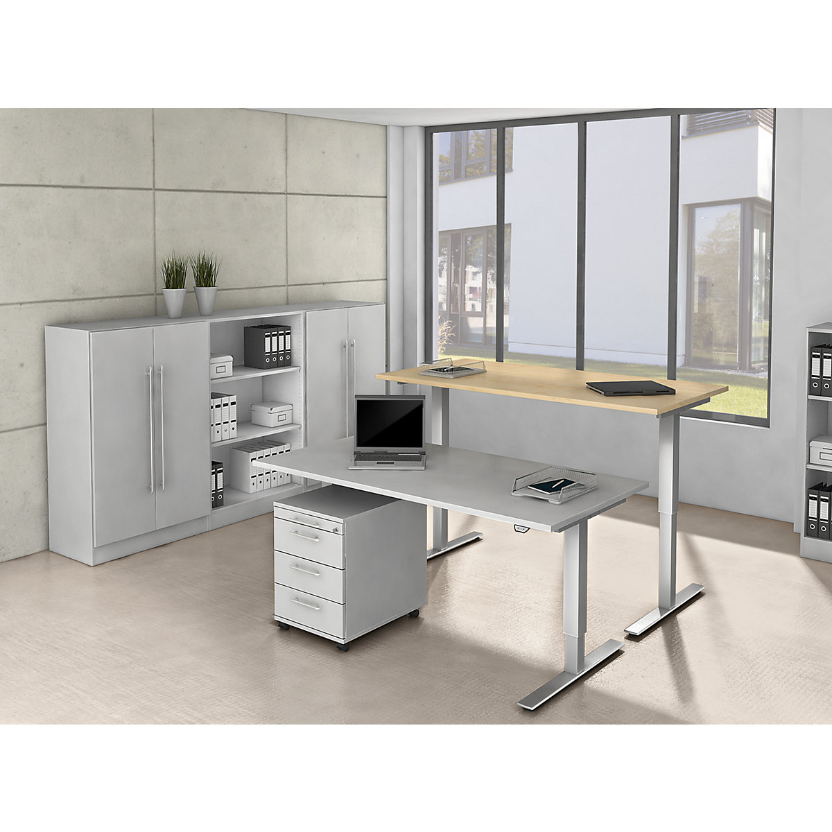 Mobile pedestal – eurokraft pro (Product illustration 4)-3