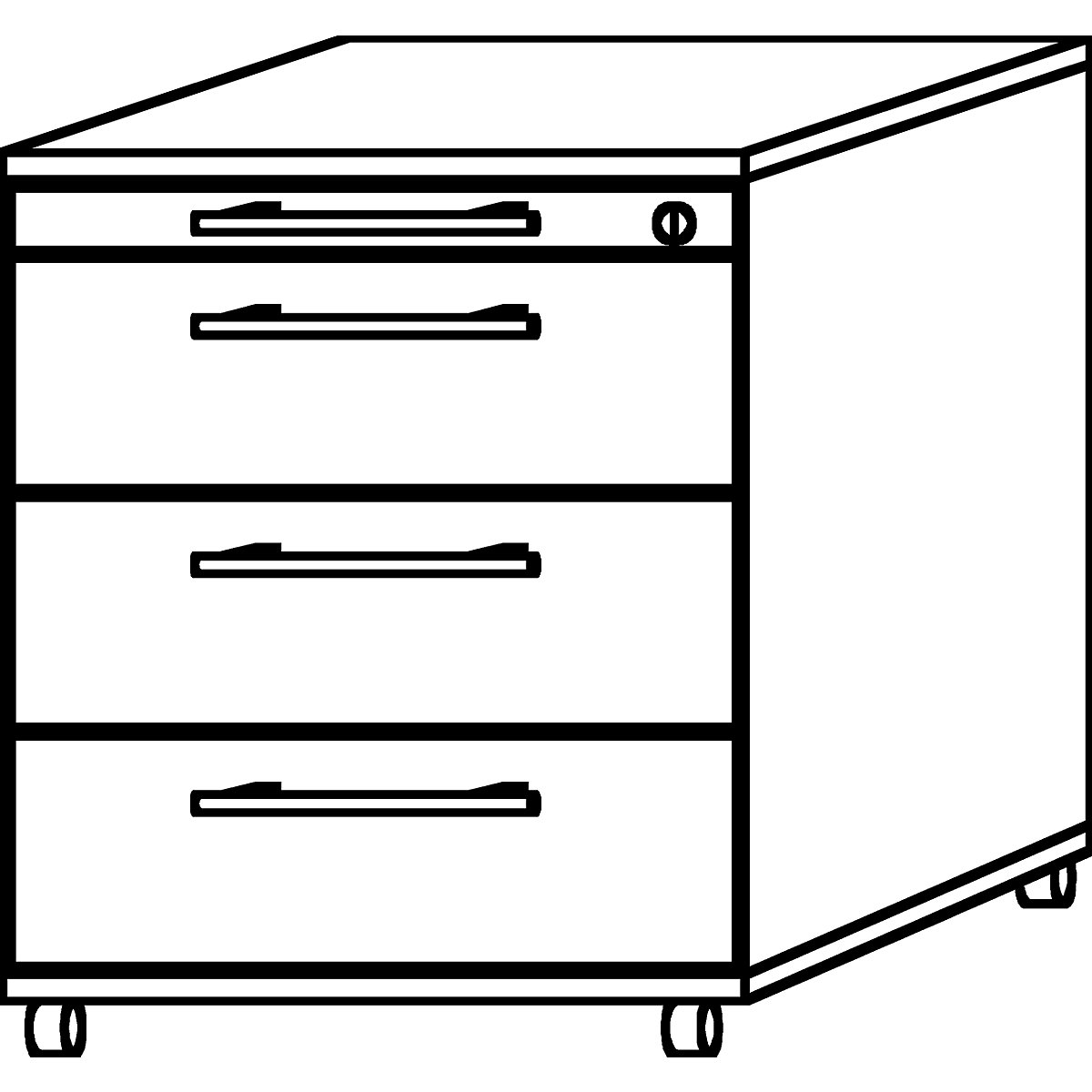 Mobile pedestal – eurokraft pro (Product illustration 9)-8