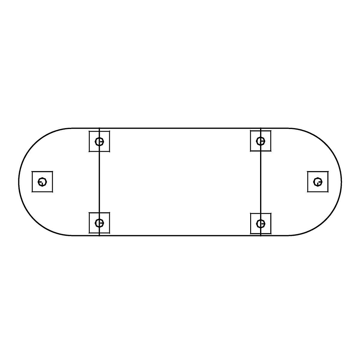 Tablero para mesa de reuniones – eurokraft pro (Imagen del producto 4)-3