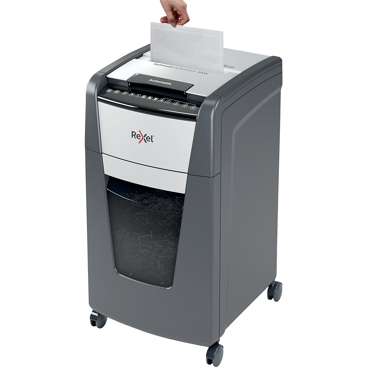 Destructora de documentos Optimum AutoFeed+ 300M – Rexel (Imagen del producto 3)-2