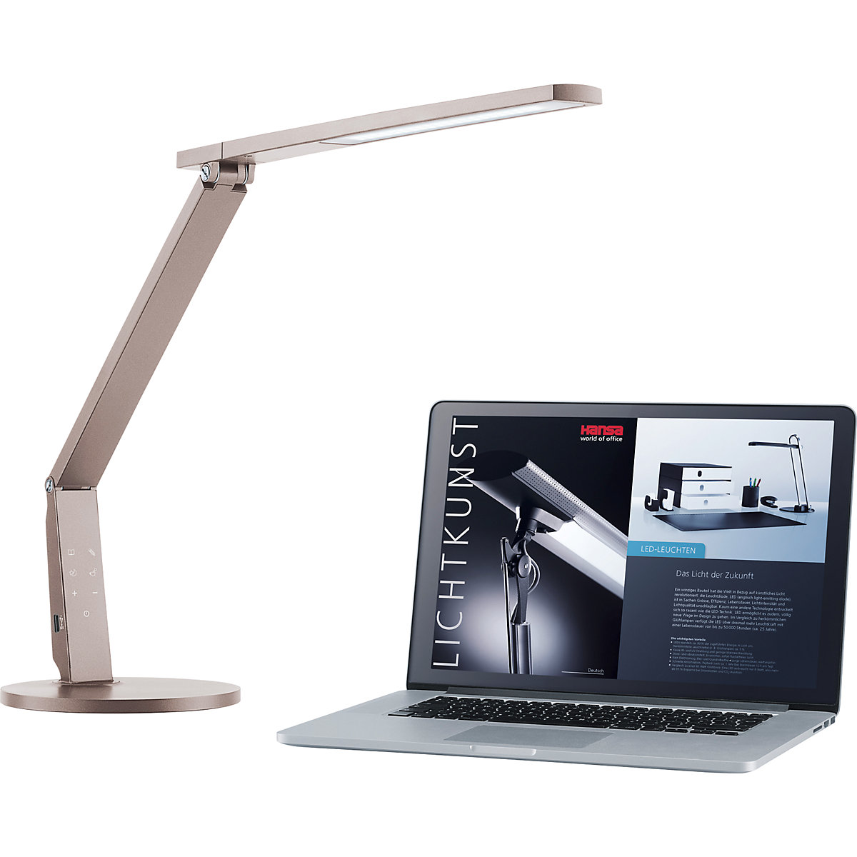 Lámpara LED para escritorio VARIO PLUS – Hansa (Imagen del producto 4)-3
