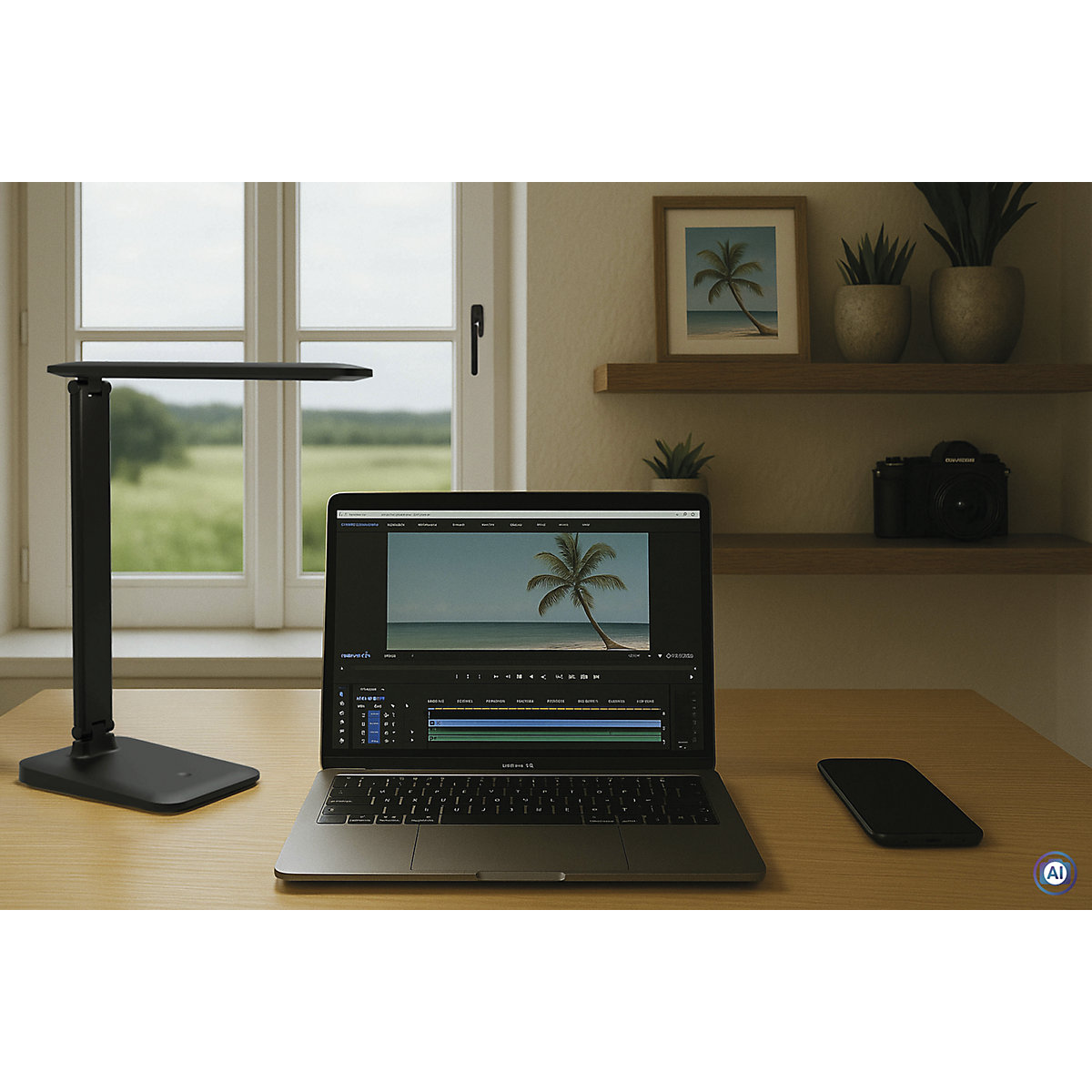 Lámpara de mesa LED con batería MAULsally color vario – MAUL (Imagen del producto 9)-8