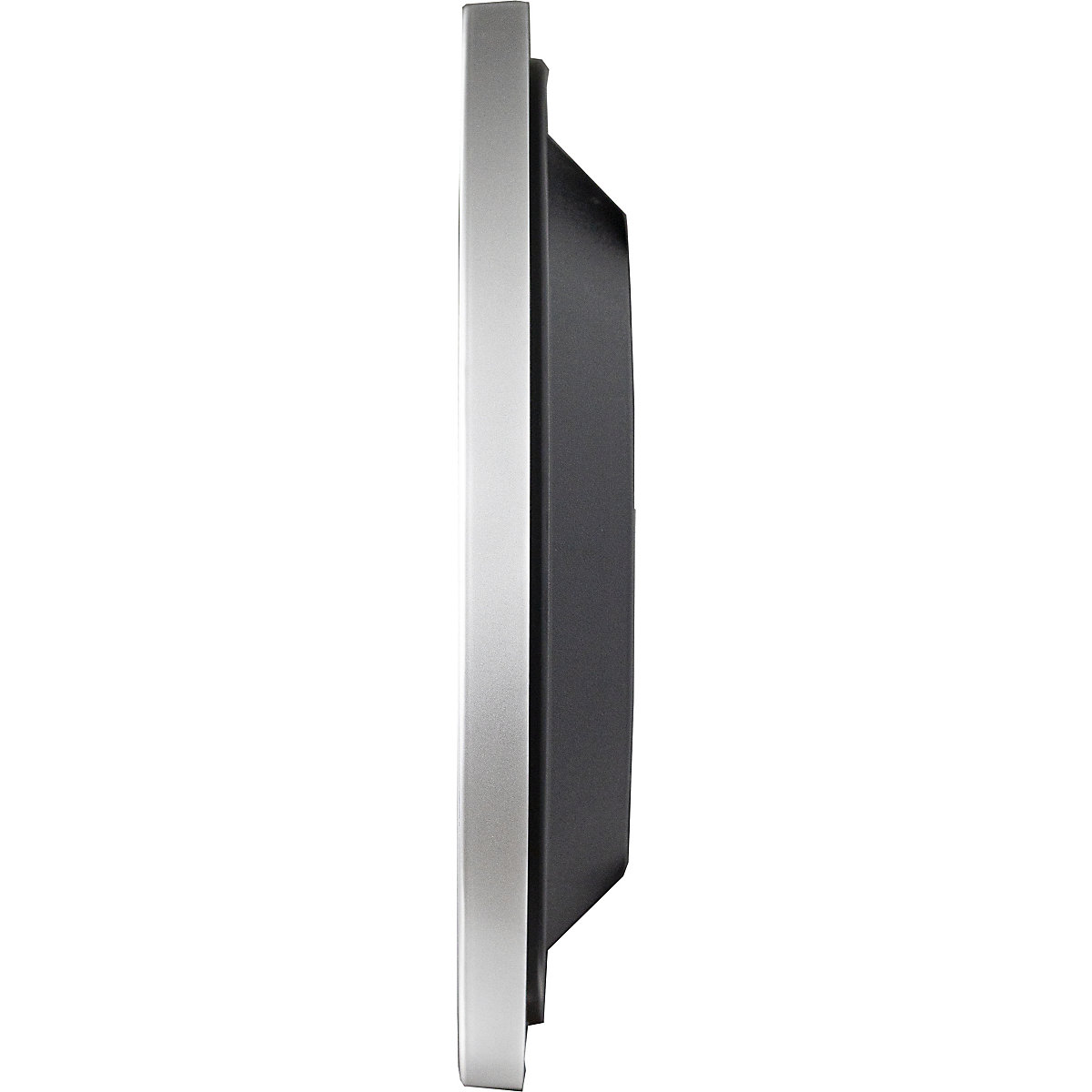 Reloj de pared de plástico ABS, plateado, Ø 300 mm (Imagen del producto 3)-2