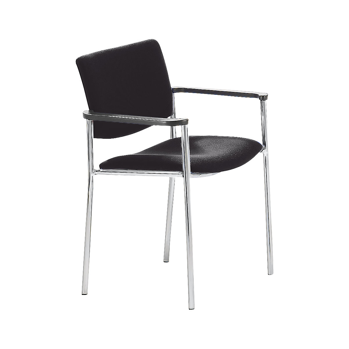 Silla acolchada para visitas con tacos de plástico