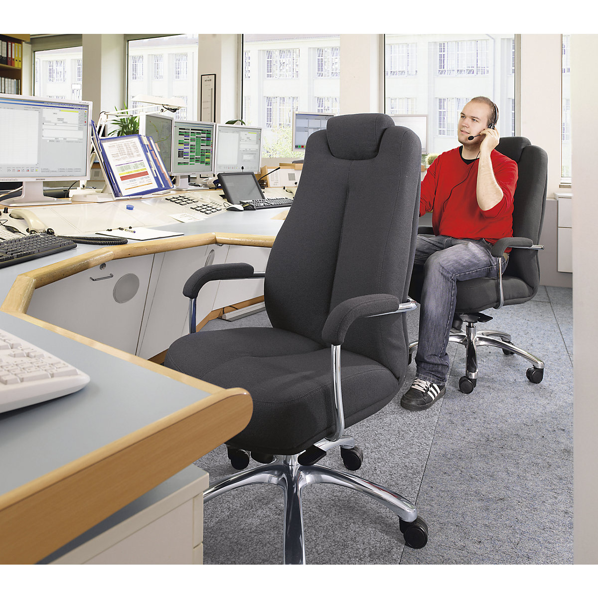 Silla giratoria ergonómica SONATA (Imagen del producto 2)-1