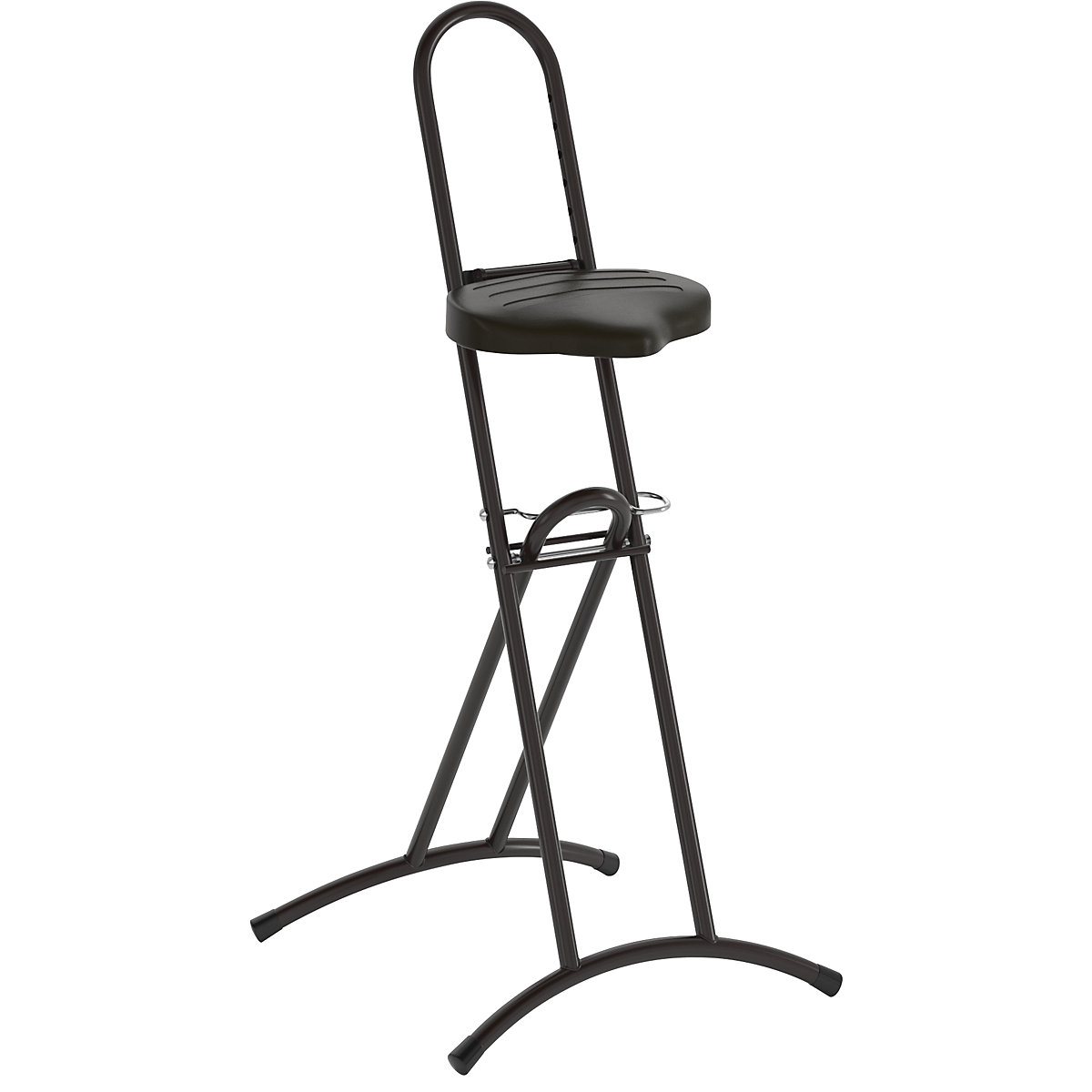 Taburete de apoyo con asiento giratorio