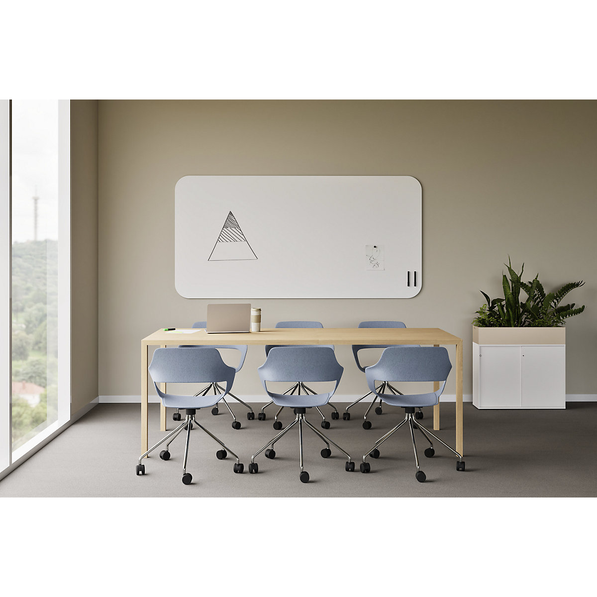 Pizarra blanca CURVA – Chameleon (Imagen del producto 9)-8