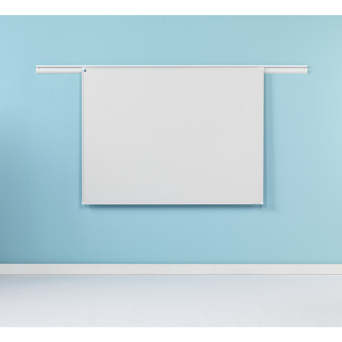 Pizarra blanca para sistema de rieles dobles – SMIT VISUAL